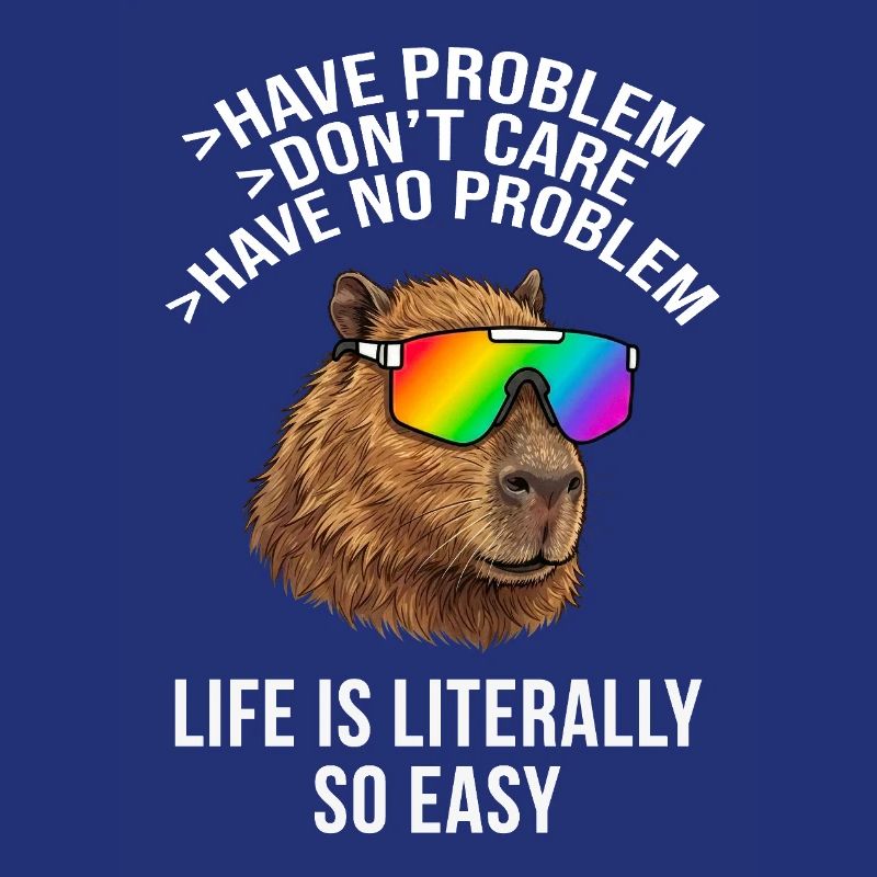Cool Capybara Rainbow Sunglasses – Tier-Meme