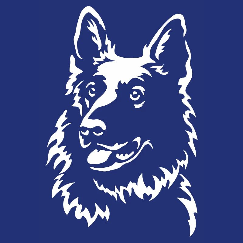 Schweizer Schäferhund Kopf "Black Edition"