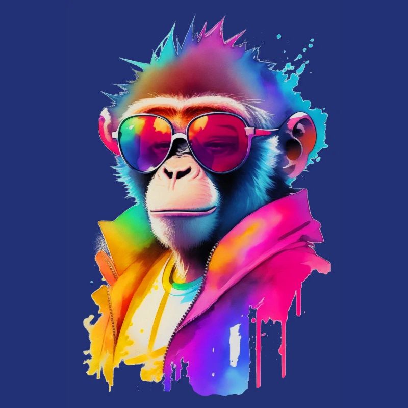 Monkey with sunglasses