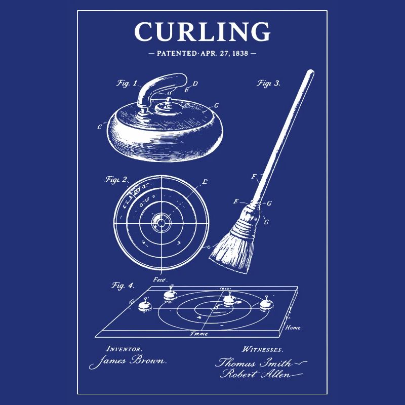 Illustrations de plans de curling