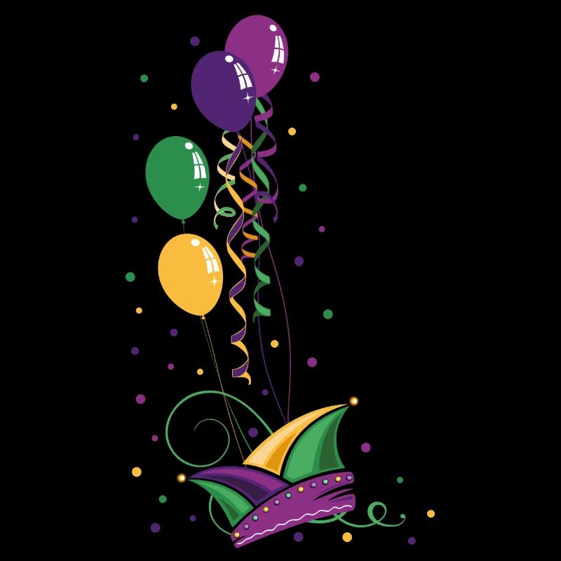 Carnival Mardi Gras Fool Cap Balloons