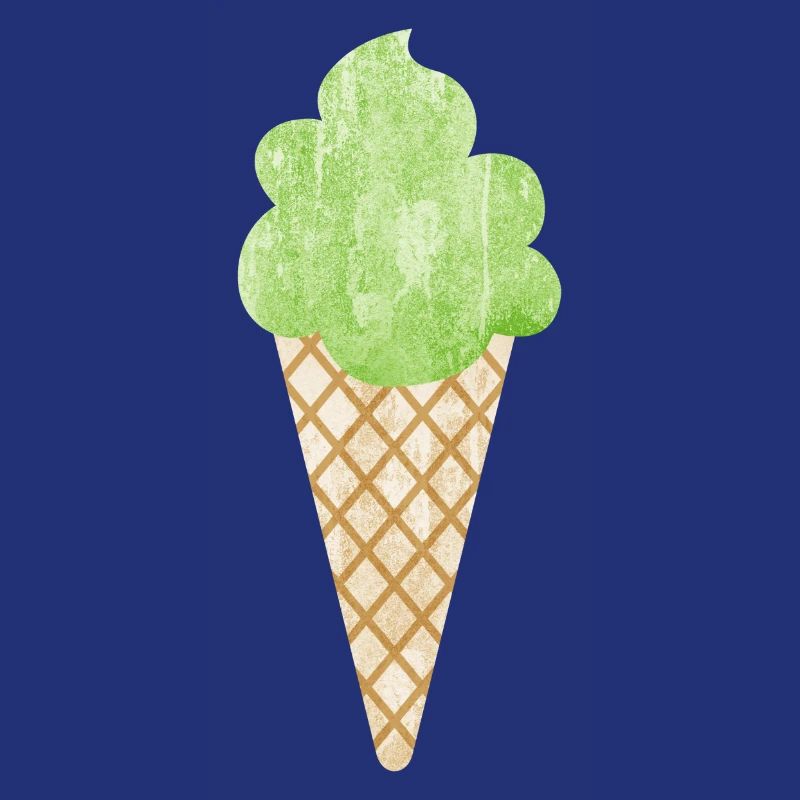 Cornet de crème glacée Cornet de crème glacée Woodruff vert