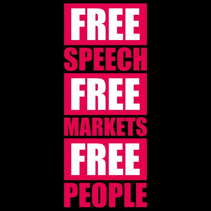 Marché de la liberté d’expression Peuple Libertarian Freedom Logo