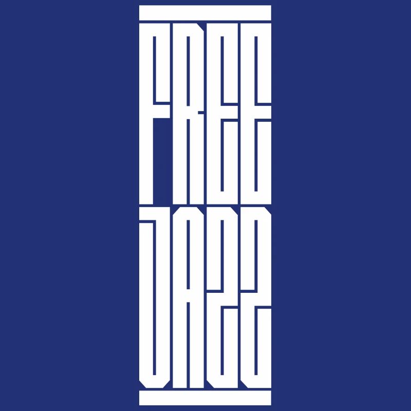 Conception typographique de jazz libre. Cadeau idéal pour le moderne