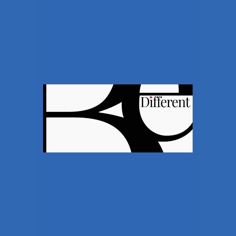 Soyez différent – Conception typographique minimaliste