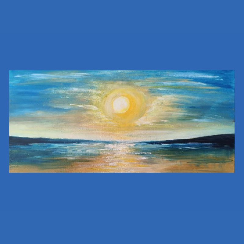 Sunset Reflection Over Calm Waters