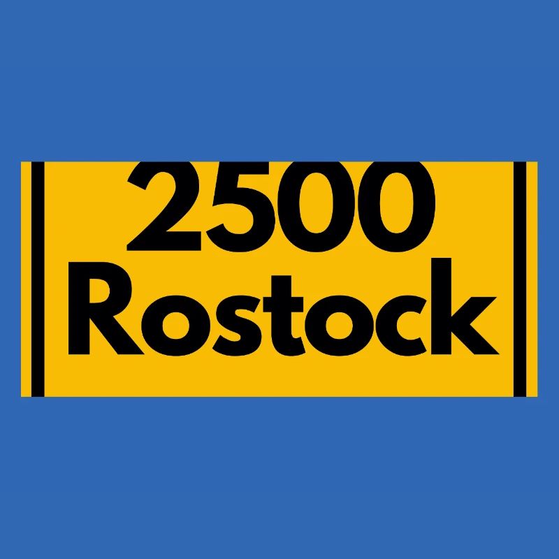 CAP RÉTRO 2500 ROSTOCK, STYLE DDR, CODE POSTAL