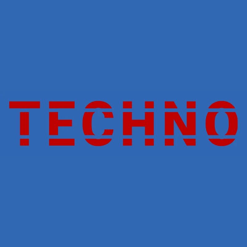 Techno lettering design for ravers and electro