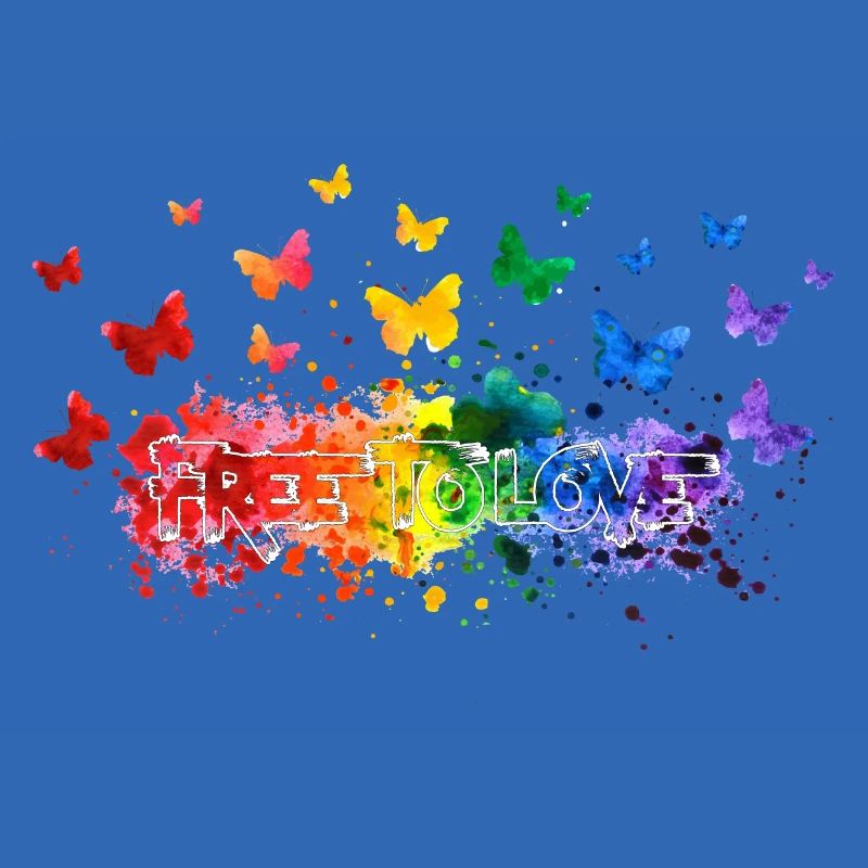 Libre d’aimer papillon LGBT