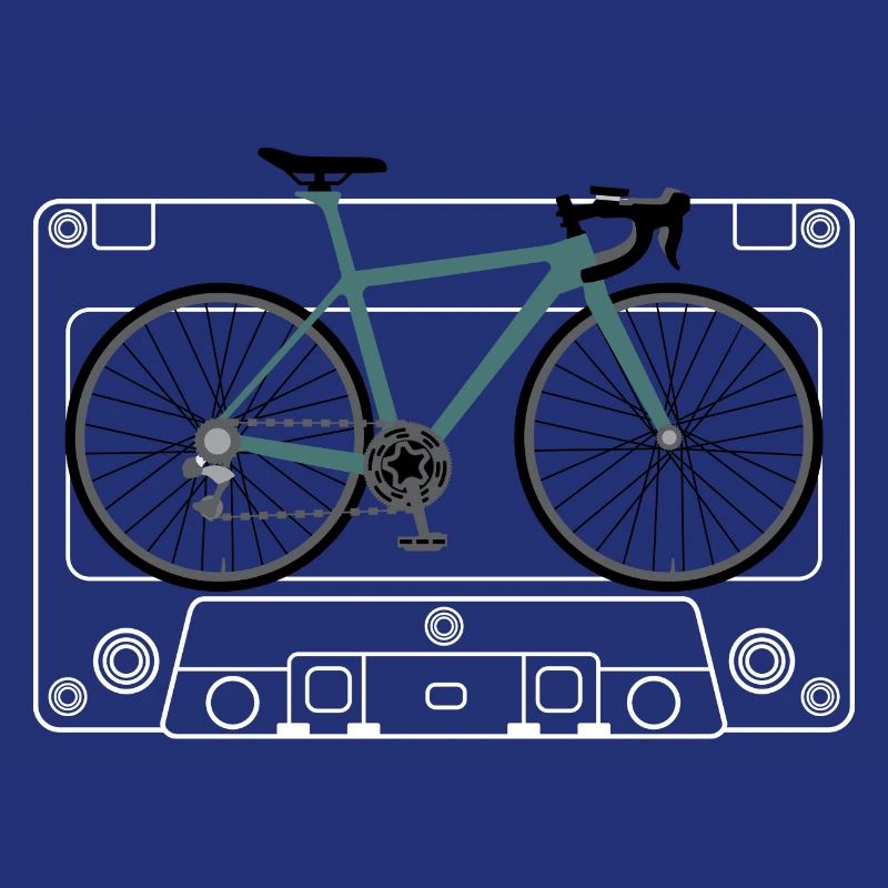 Impression de plan de vélo sarcelle