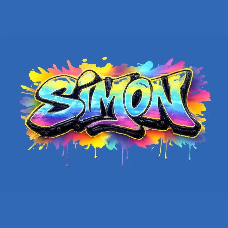 Graffiti SIMON Name Gift Ideal Printable