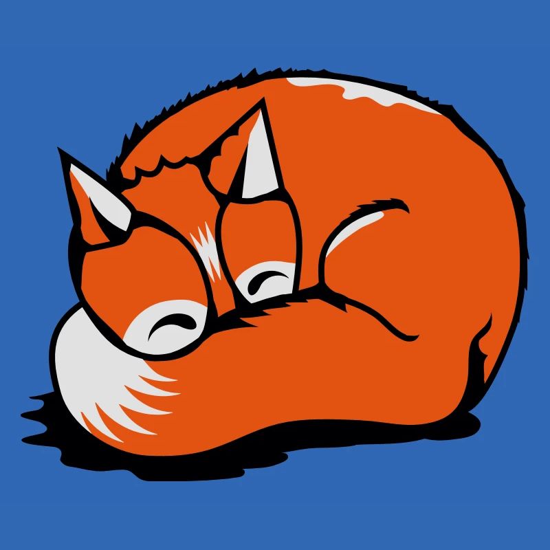 A sleeping fox