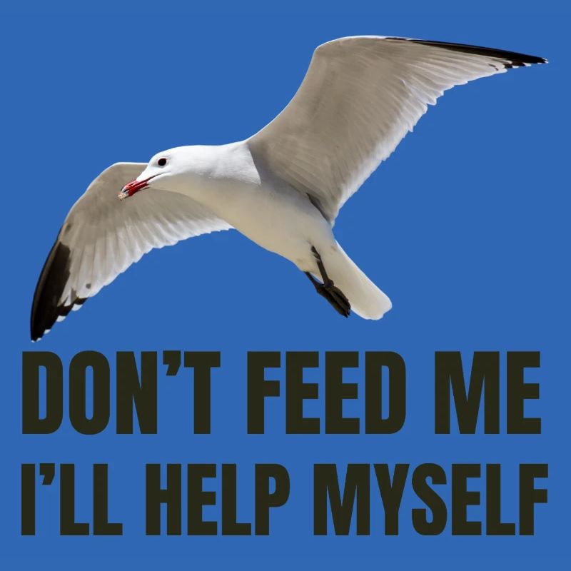 Möwe mit mutigem Statement