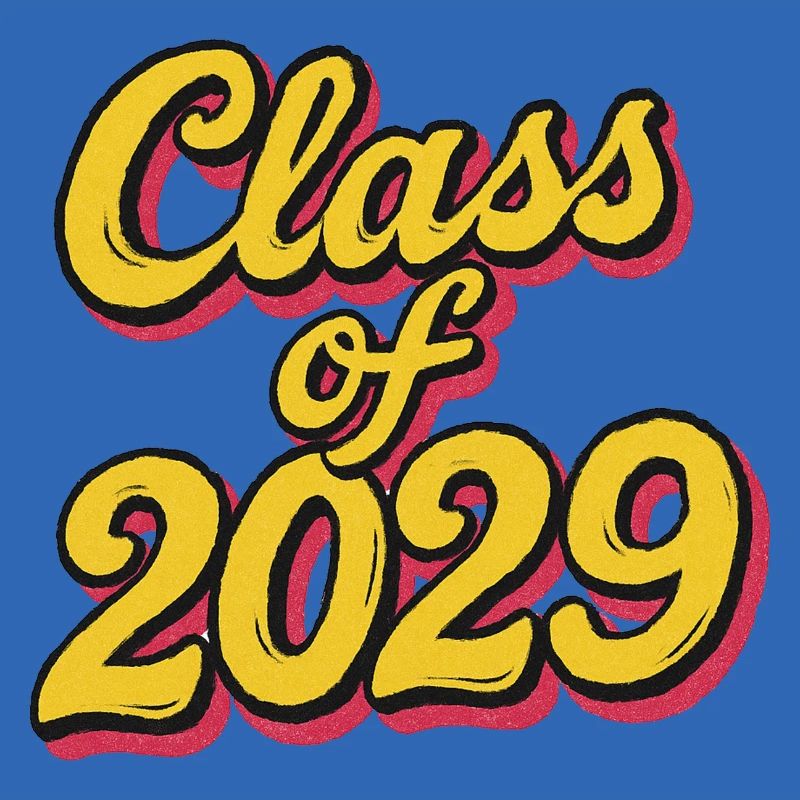 Class of 2029 Retro Script