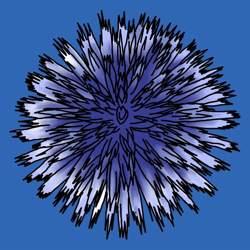 Fleur de chardon bleu