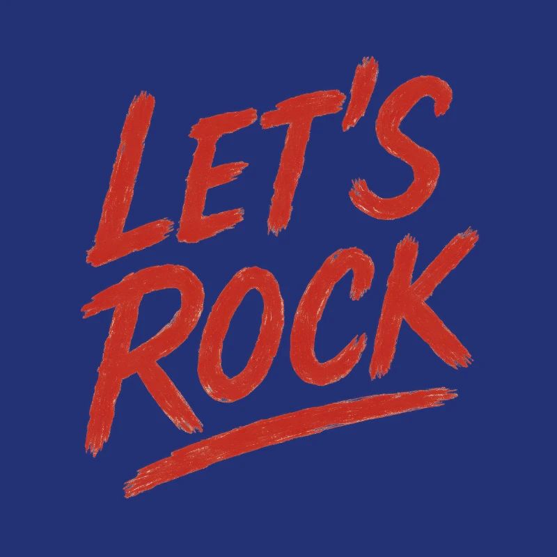 Lebendiges Rock-Text-Grafikdesign