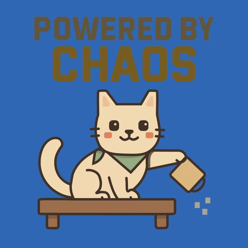 Propulsé par le Chaos - Chat Espiègle Renverse un café