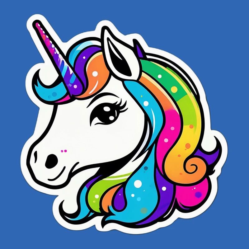 Helles Regenbogen-Einhorn