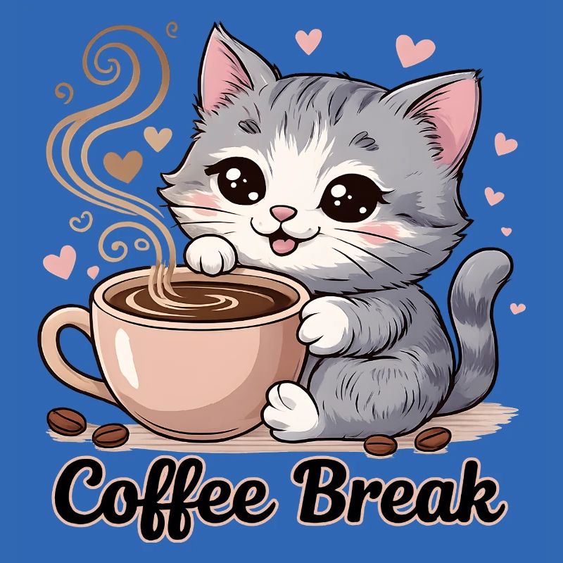 Chat mignon - Pause café