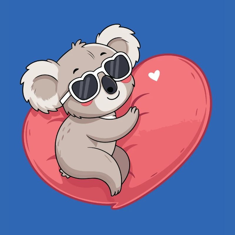 Koala Smiling Heart