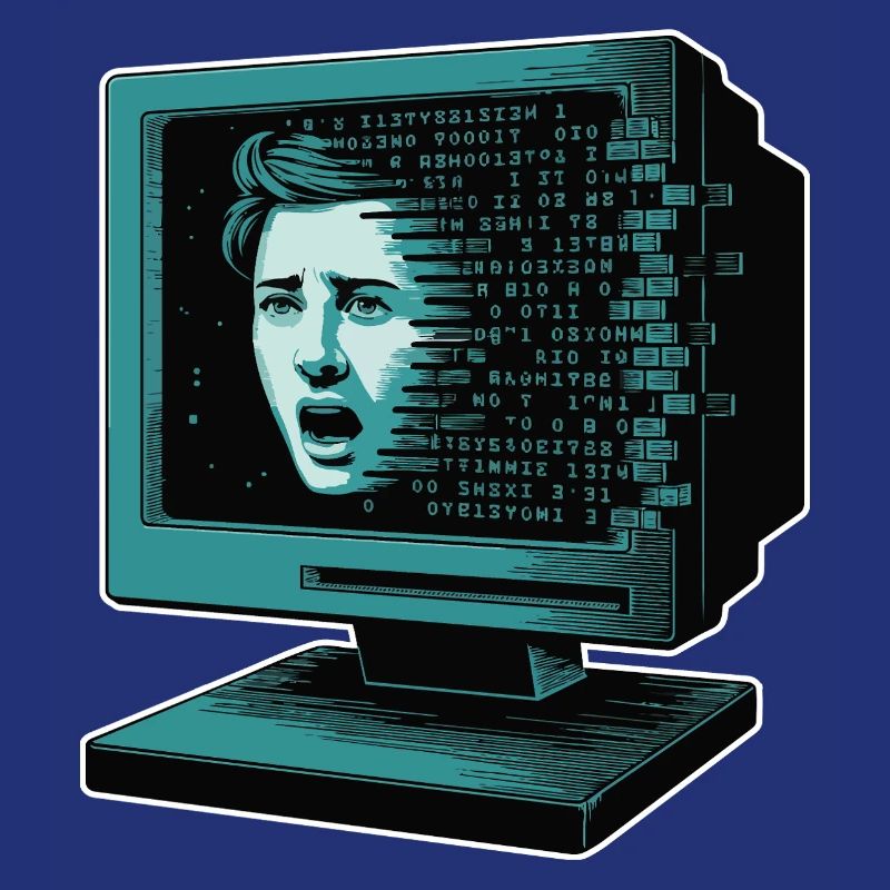 IA rétroglitch Retroglitch Computer Terror