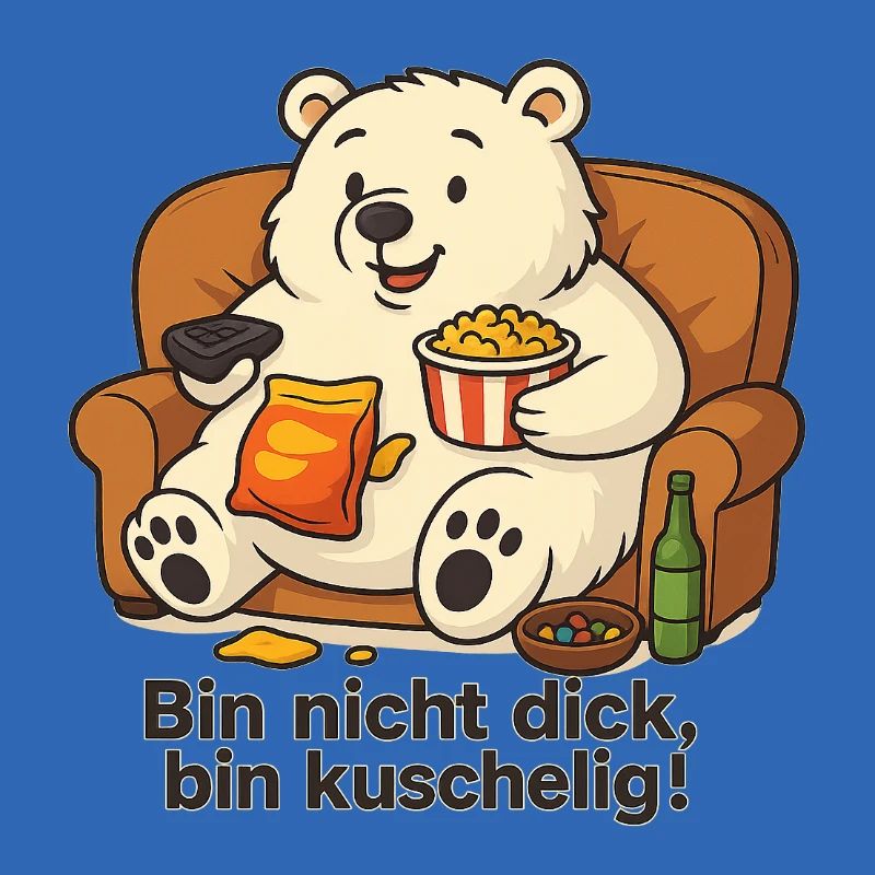 Dicker Eisbär - Bin nicht dick, bin Kuschelig!