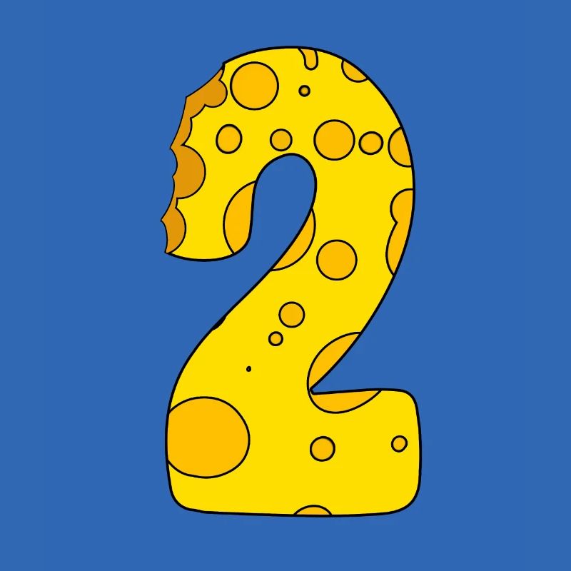 Number 2 Digit Cheese