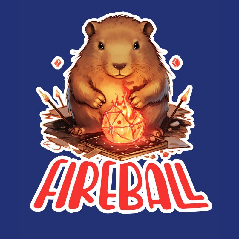 Capybara Mage – Conception de RPG boule de feu