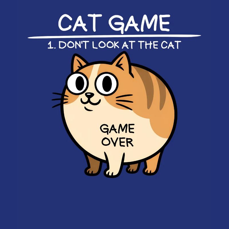 Jeu de chat Ne regarde pas le chat drôle de chat