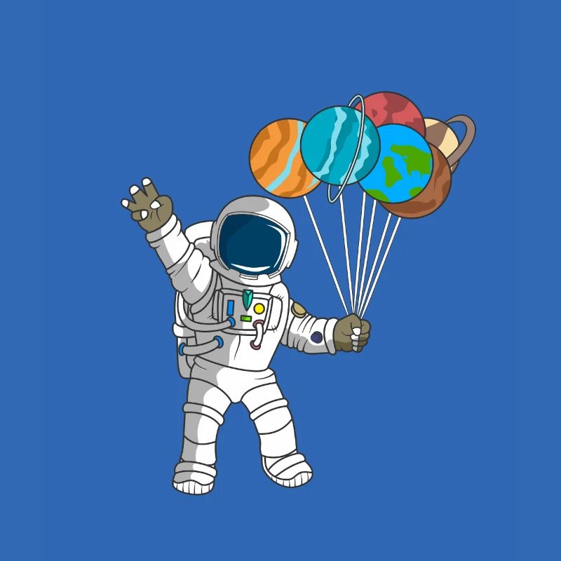 Astronaut Outer Space 3rd Birthday Planet Balloons