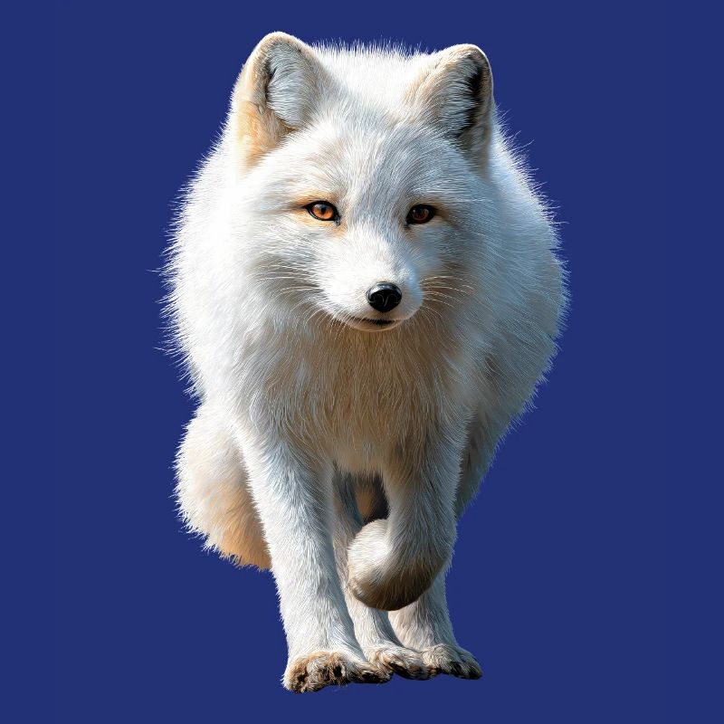 Polarfuchs Schneefuchs Eisfuchs Süßer Weißer Fuchs