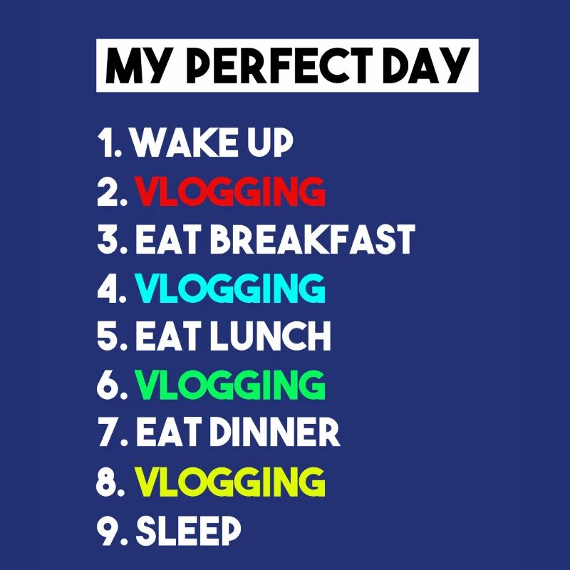 Mein perfekter Tag Vlogging-Zeitplan – Creator-Kunst