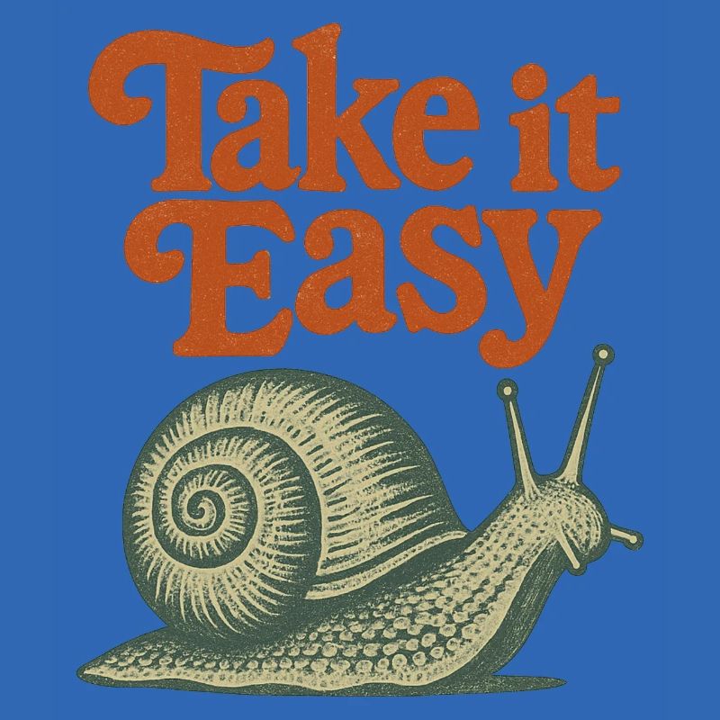 Nimm es locker Snail Retro