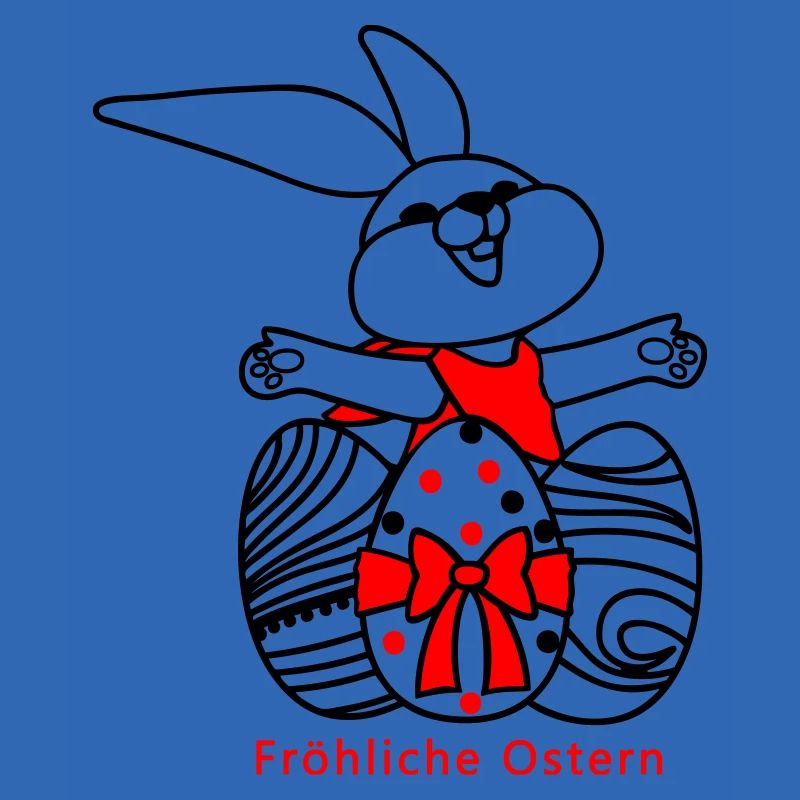 Joyeuses Pâques lapin de Pâques