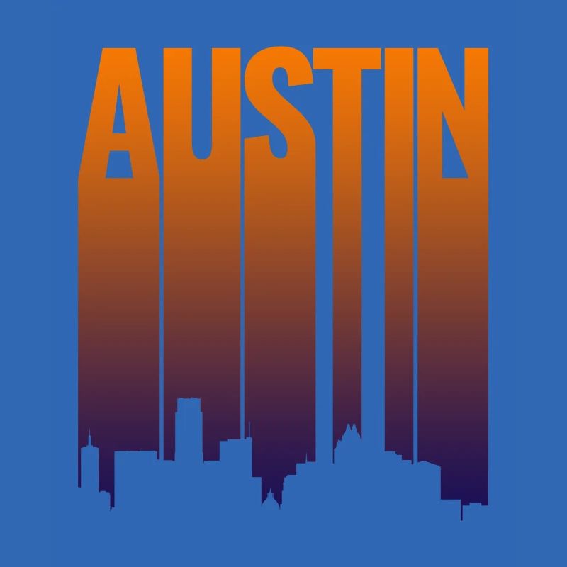 Austin Skyline Gradient