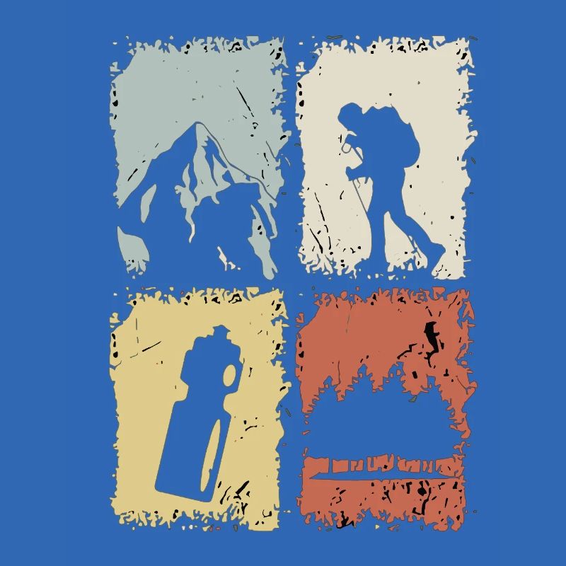Vier Panel Silhouette Grunge