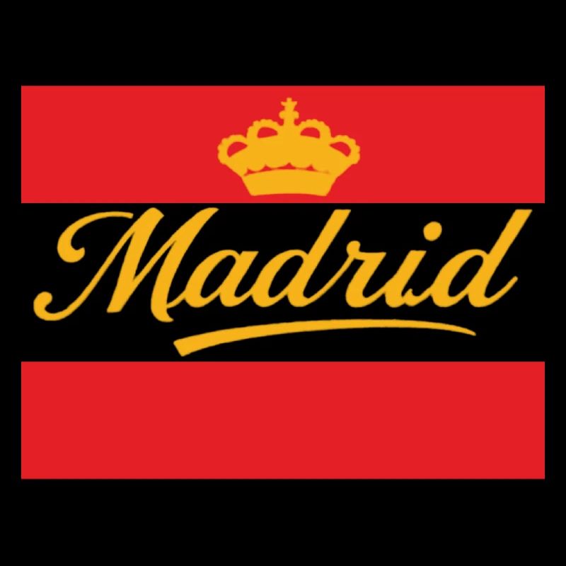 Madrid Krone Design auf Rot