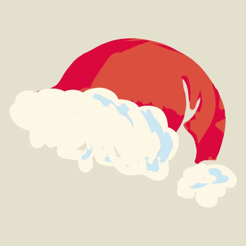 Noël Père Noël chapeau flat design