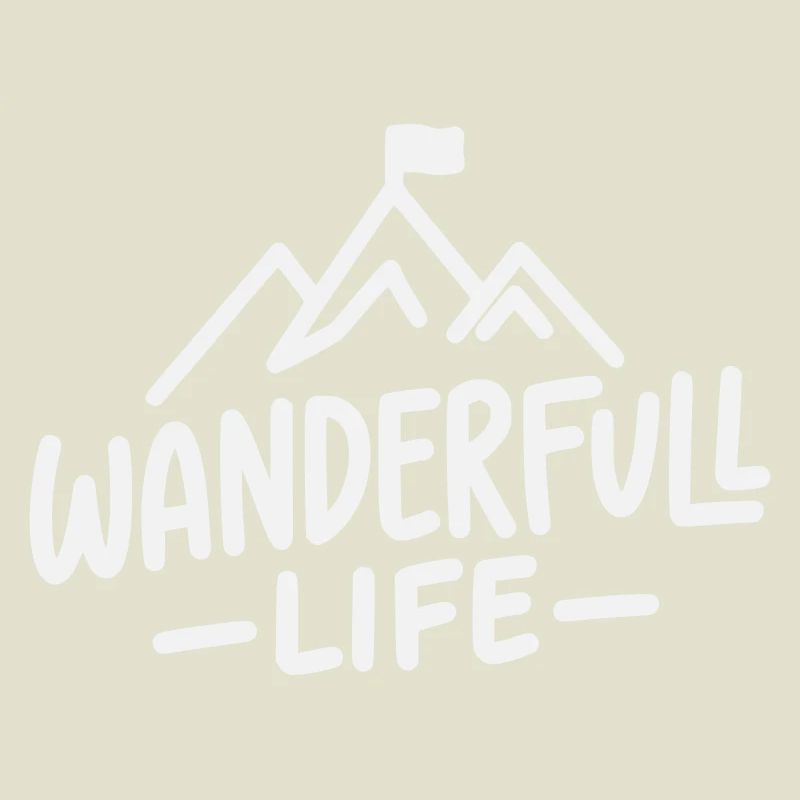 Wanderfull Life - Pun Hiking with Mountains