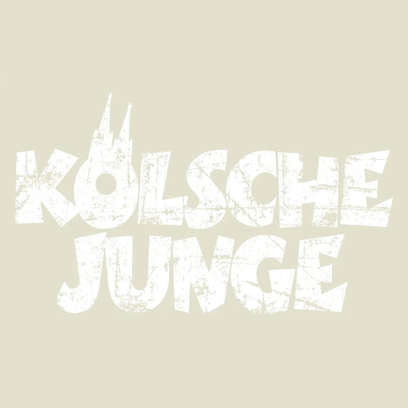Kölsche Junge (Vintage/Weiß) Jungs aus Köln