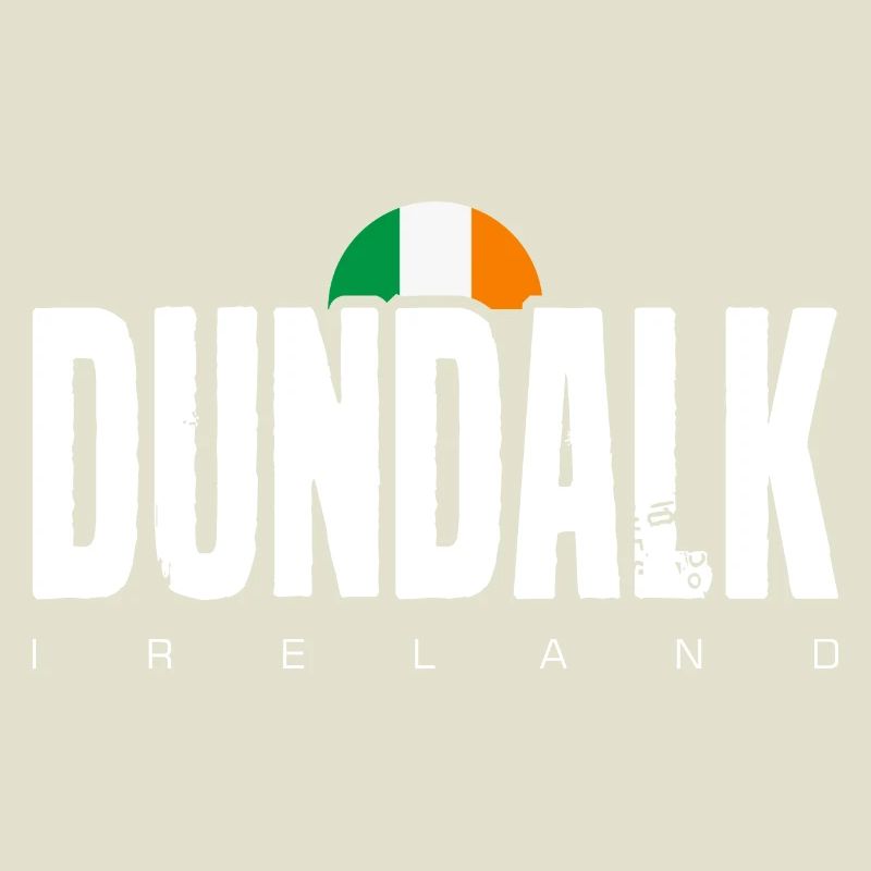 Dundalk Irish Flag Bold Text Tee