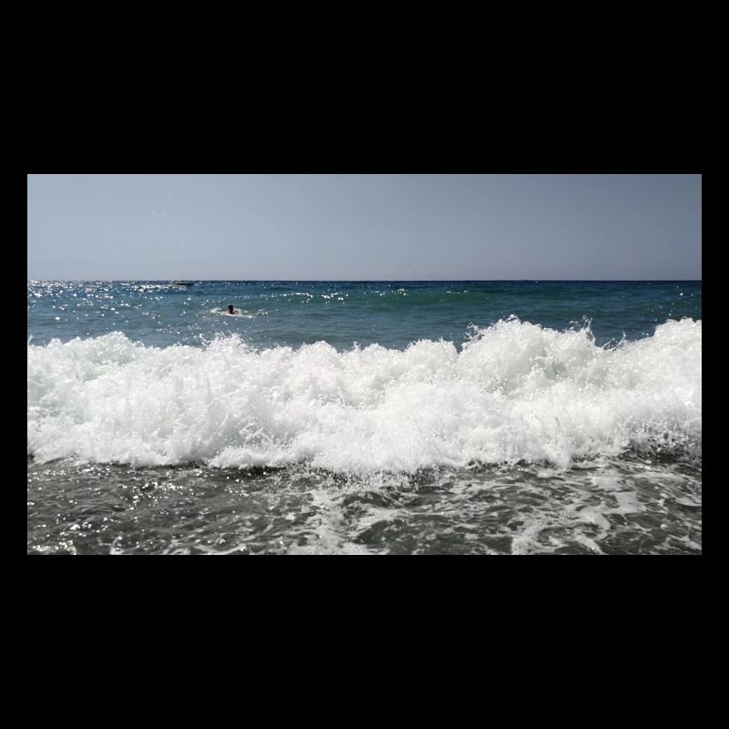 Vague d’écume de mer