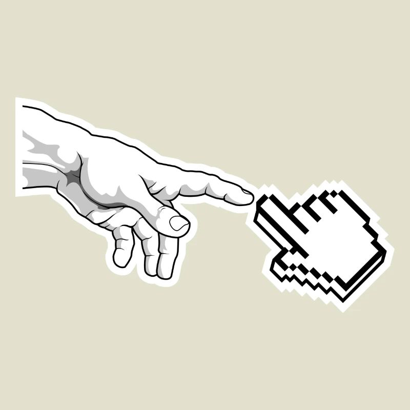 Pixel Pointer Hand Art