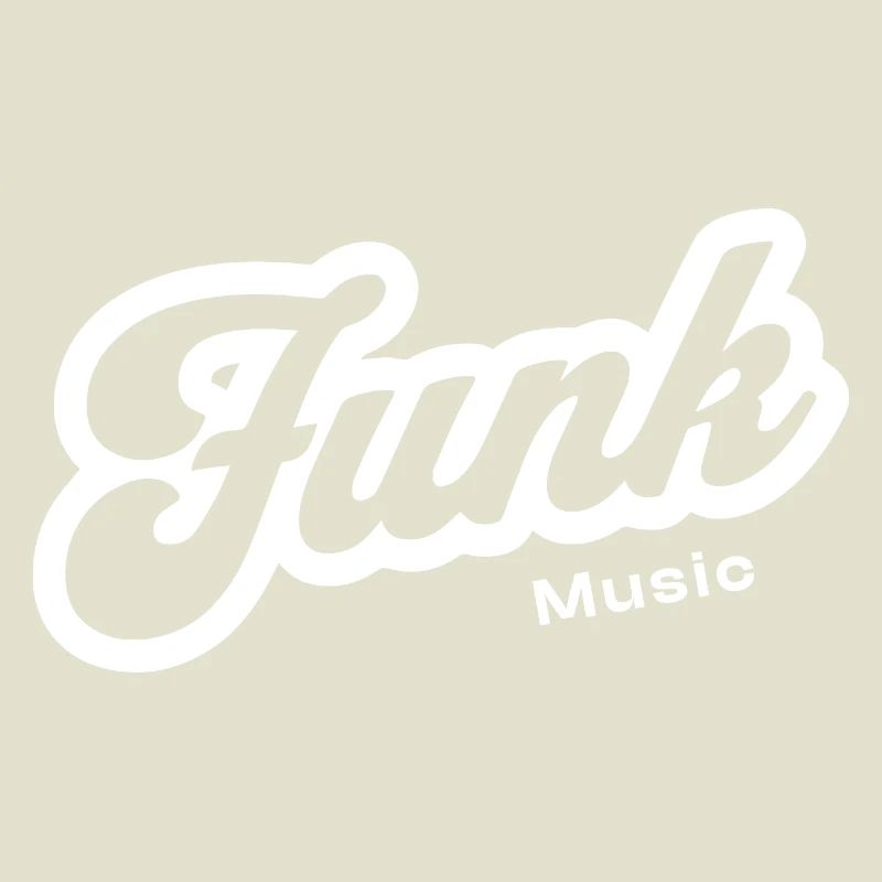 Funk Music Retro Script Logo
