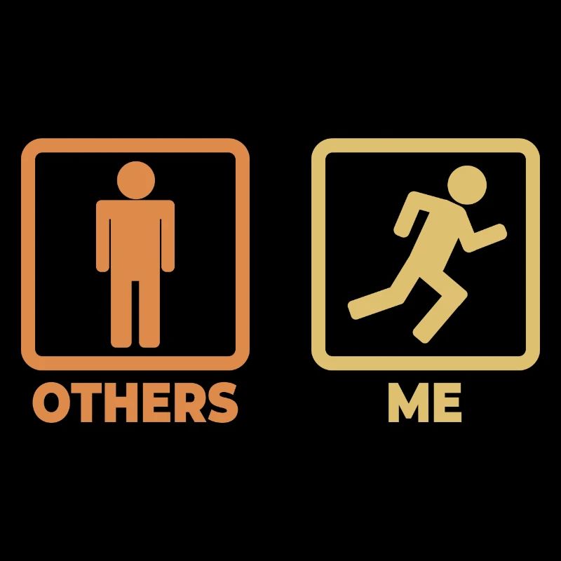 Runner stick figures