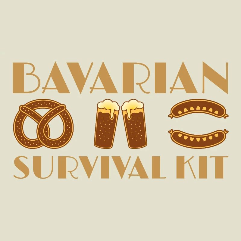 Conception de randonnée à la bière bavaroise et à la saucisse
