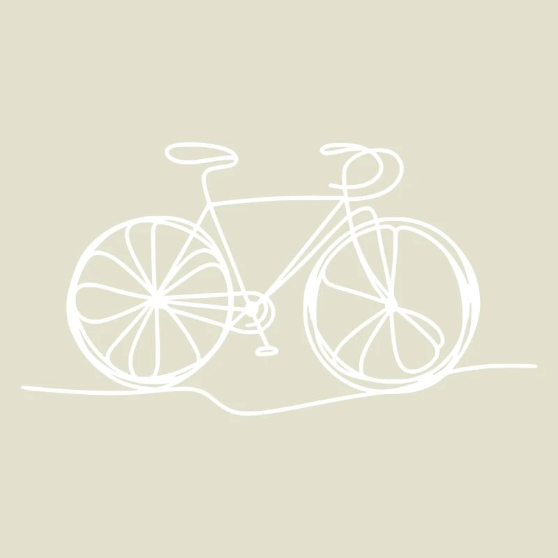 Bicycle in a line