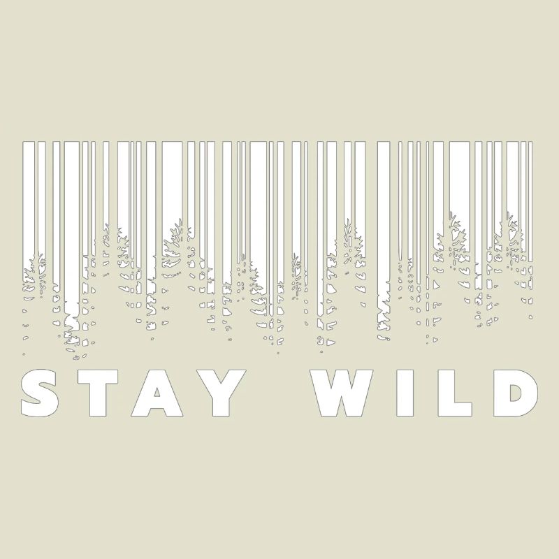 Stay Wild Forest Barcode 