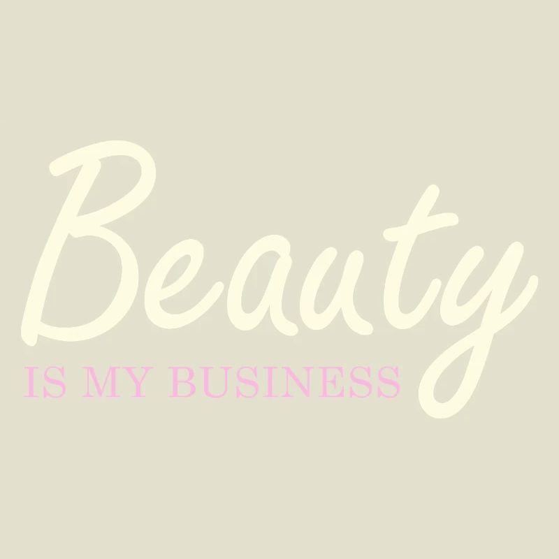 La beauté est mon écriture élégante professionnelle