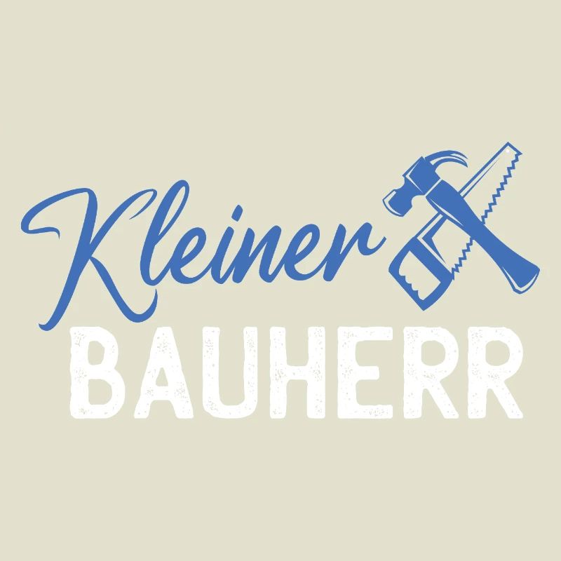 Logo de petit constructeur avec marteau et scie